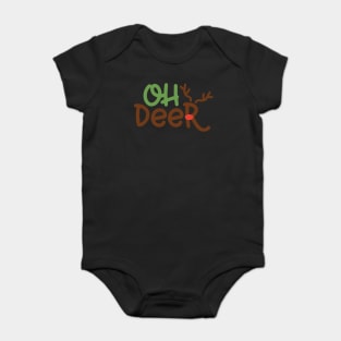 Oh Deer Funny Matching Christmas Gifts For Men Women Kids Baby Bodysuit